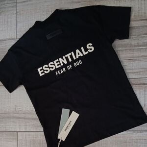 Fear of God Essentials Black Tee..KIDS SIZE 8